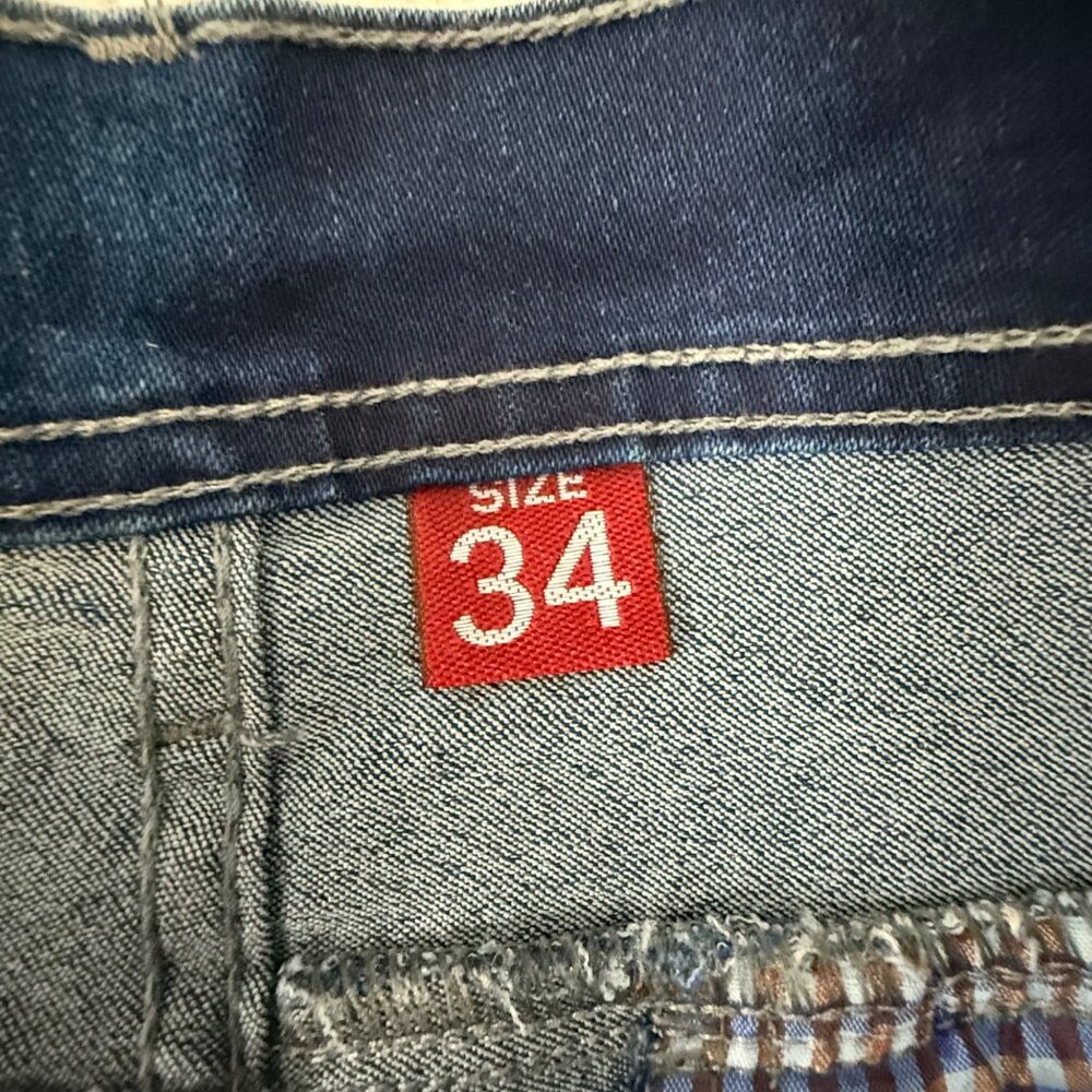 Lee Frank Slim Fit Blue Denim Jeans Size 34, New With Tags - Picture 5 of 12